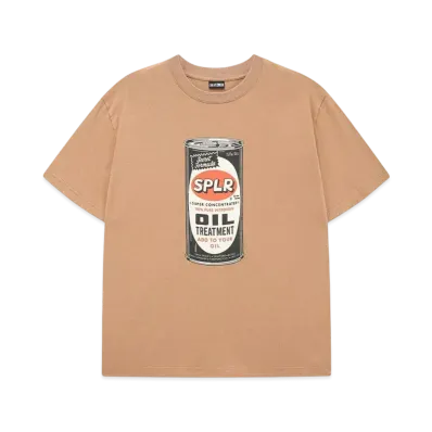SPLR Washed Oil Tee "Brown"