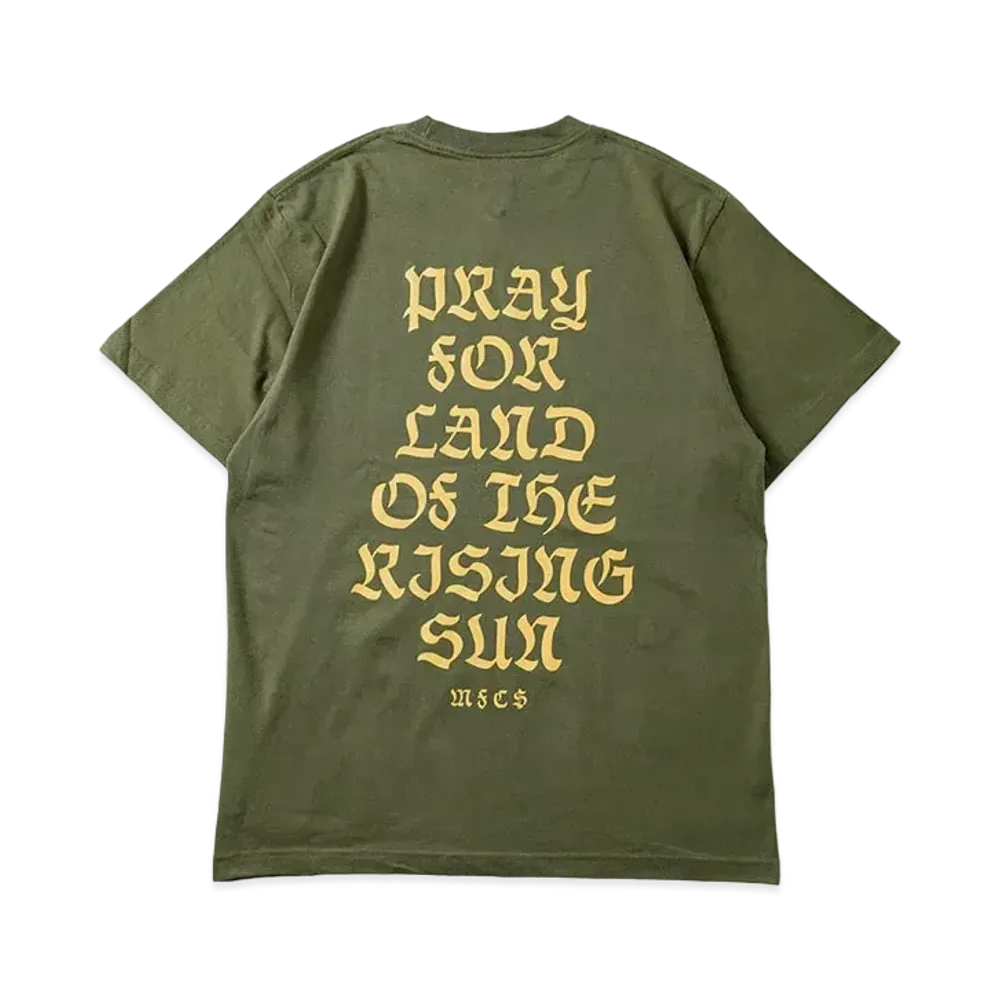 MFC STORE Pray For Land Of The Rising Sun S/S Tee "L.Olive/Yellow"