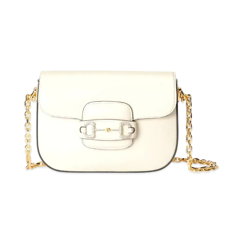 GUCCI Horsebit 1955 Mini Bag "White"