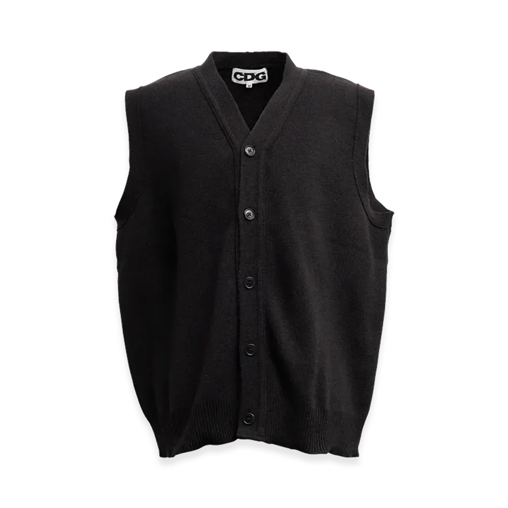 COMME des GARCONS CDG Oversized Cardigan Vest "Black"