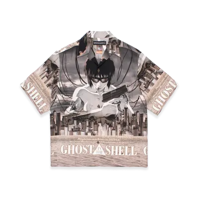WACKO MARIA x Ghost In The Shell Hawaiian Shirt "Beige"