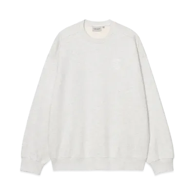 Carhartt WIP Cross Screw Sweat "Ash Heather/White"