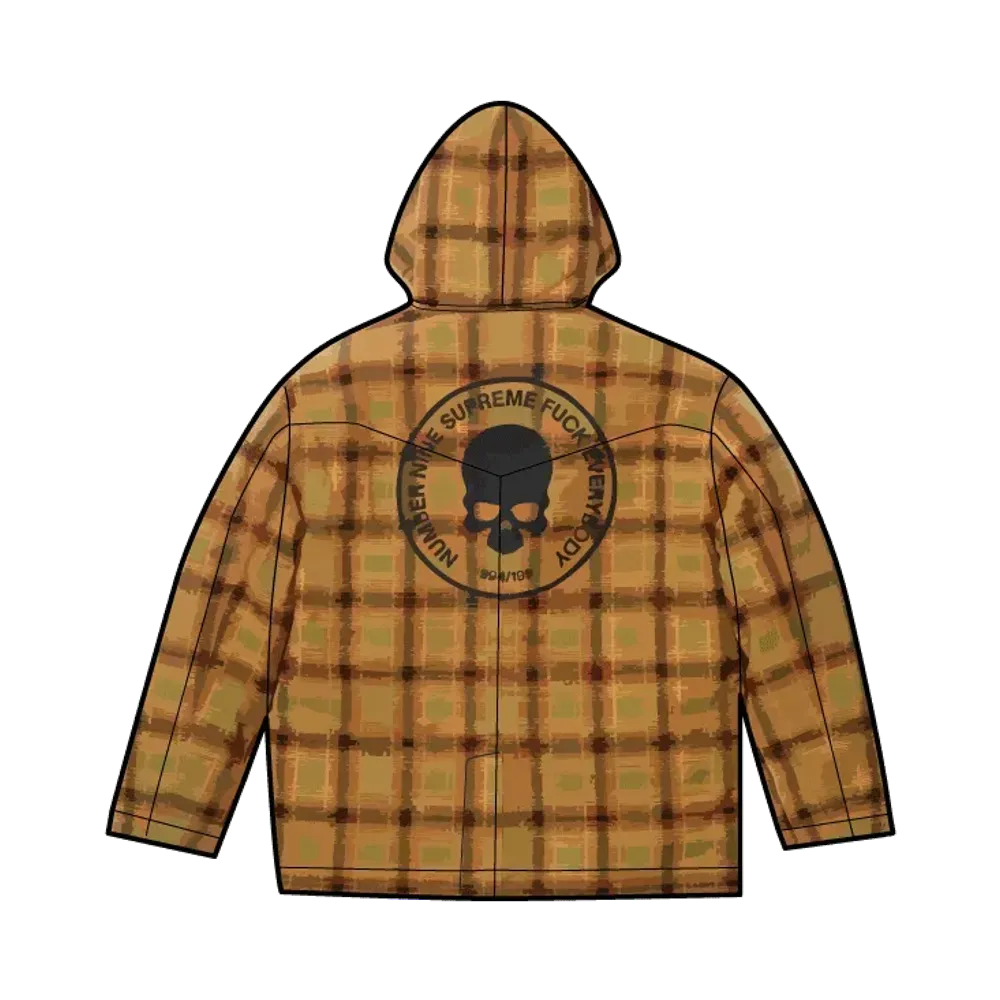 Supreme x Number (N)ine Faux Shearling Hooded Coat 