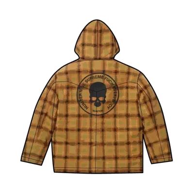 Supreme x Number (N)ine Faux Shearling Hooded Coat "Plaid"