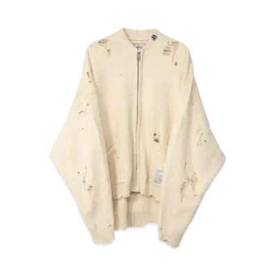 Maison MIHARA YASUHIRO Wide Back Knit Cardigan "White"