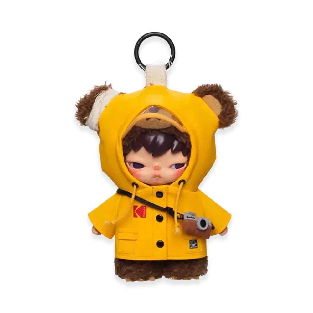 POP MART Hirono x Kodak Click Bear Plush Keychain