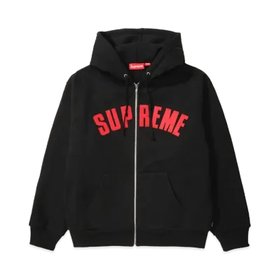 Supreme Arc Thermal Lined Zip Up Hooded Sweatshirt (25AW) "Black"