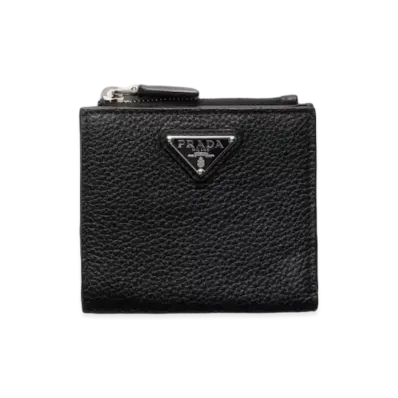 PRADA Small Leather Wallet "Black"
