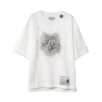 Maison MIHARA YASUHIRO Cat Printed T-shirt "White"