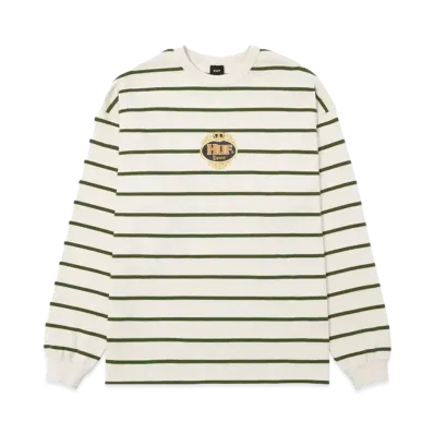 HUF Fall 24 Especial Stripe Long Sleeve Crew "Linen"