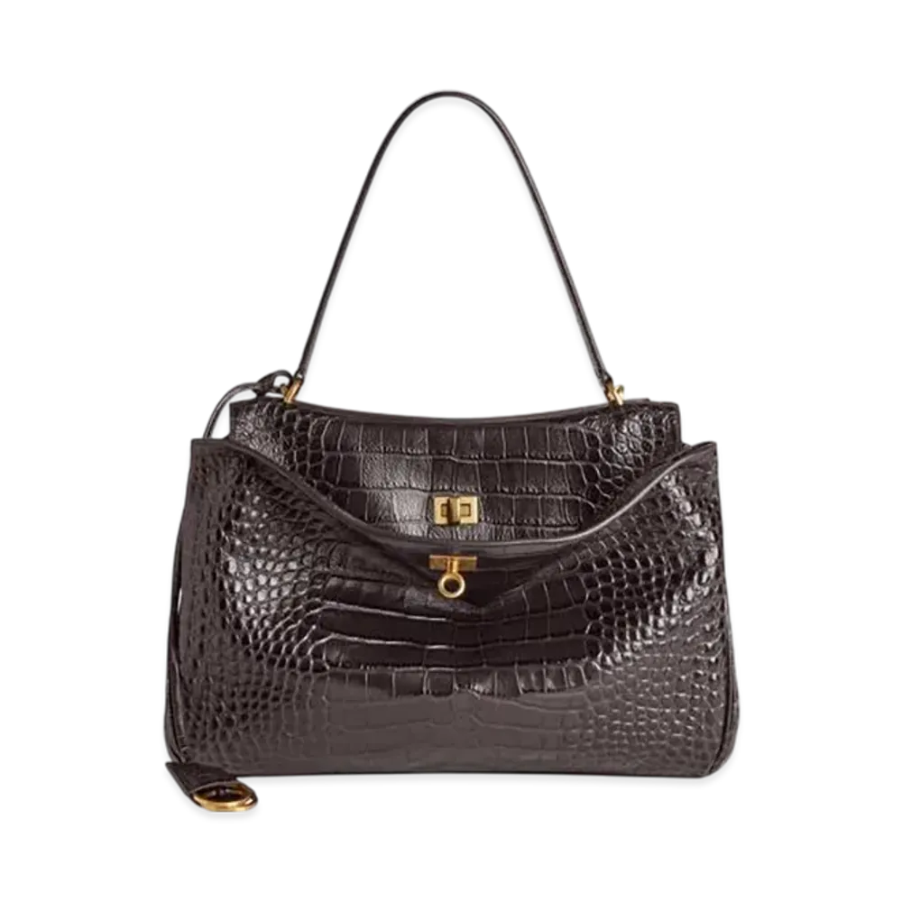 BALENCIAGA Rodeo Handbag Medium "Brown"