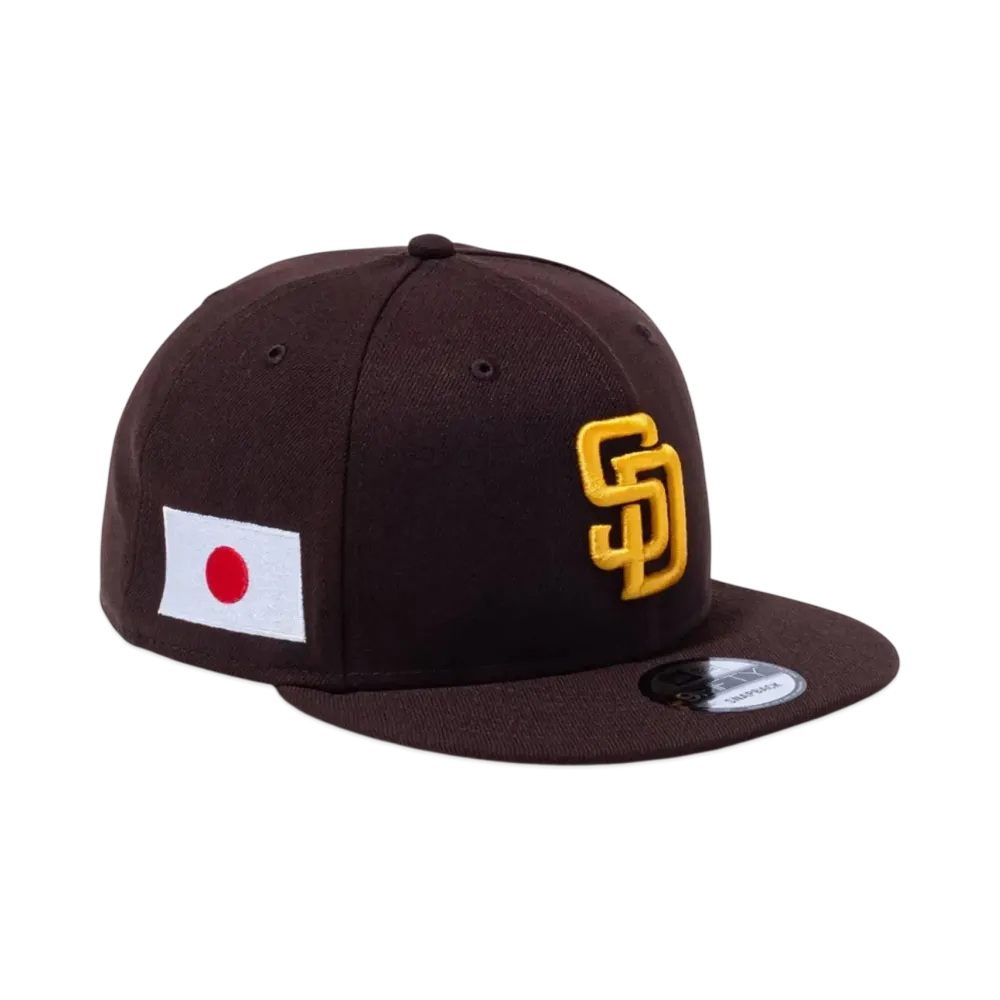 NEW ERA 9Fifty MLB Japan Flag San Diego Padres "Burntwood"