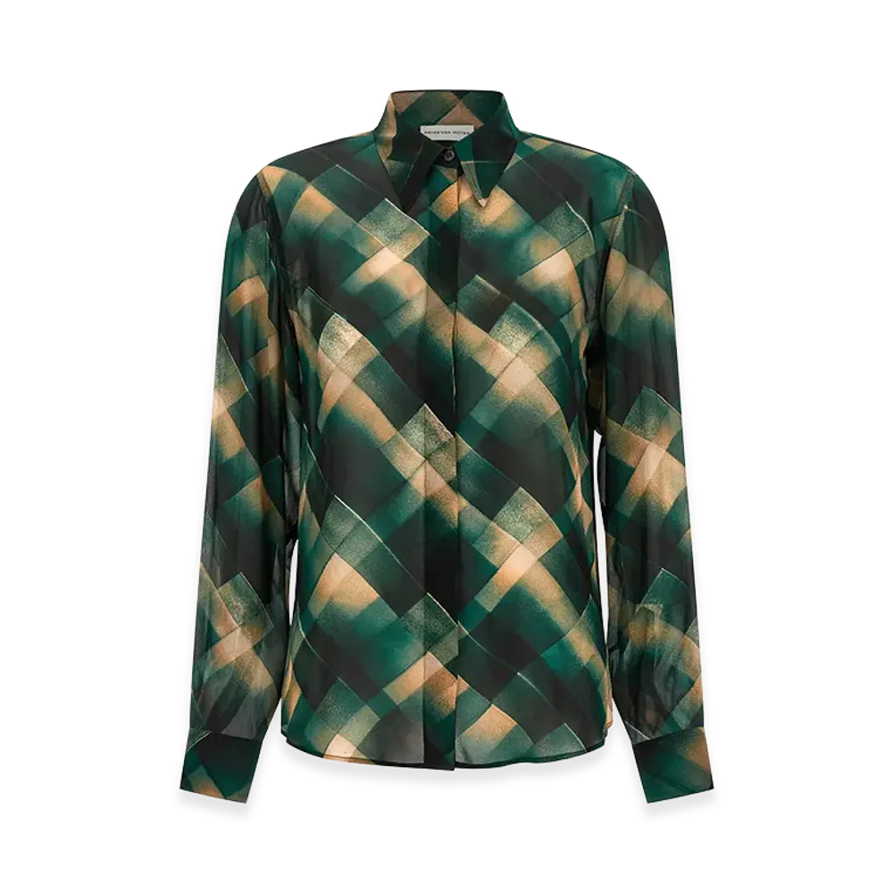 DRIES VAN NOTEN Women's 'Chowy' Shirt "Green"