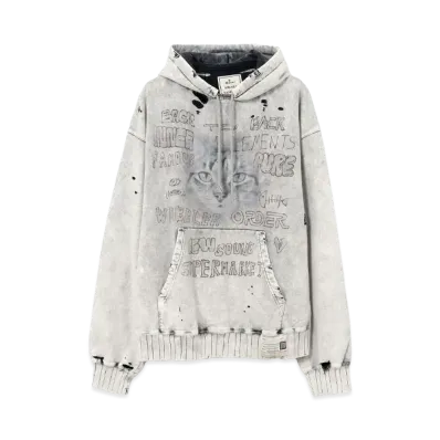 Maison MIHARA YASUHIRO Distressed Hoodie "Gray"