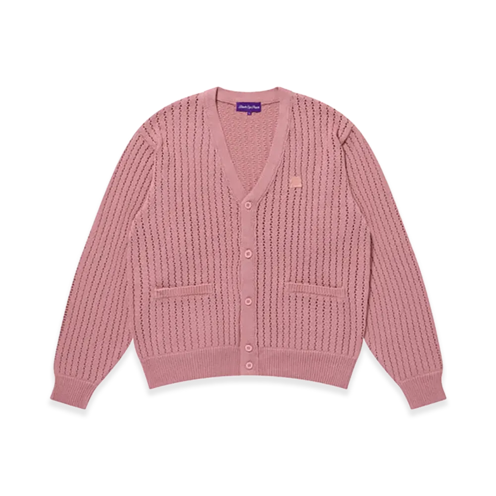 BlackEyePatch Monotone Small OG Cardigan "Pink"