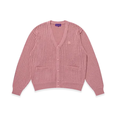 BlackEyePatch Monotone Small OG Cardigan "Pink"
