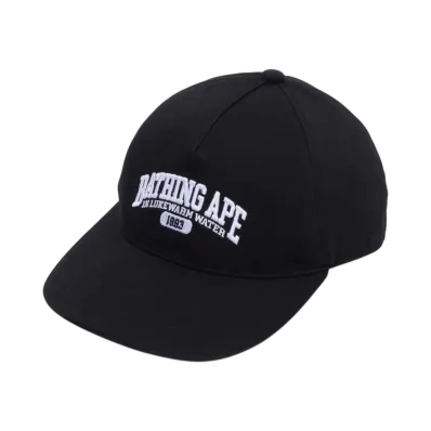 A BATHING APE Logo Trucker Cap "Black"