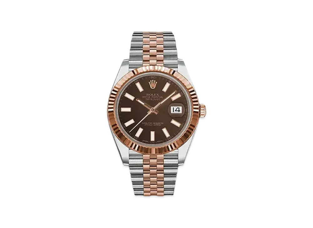 ロレックス デイトジャスト 41 チョコレートブラウン文字盤 126331