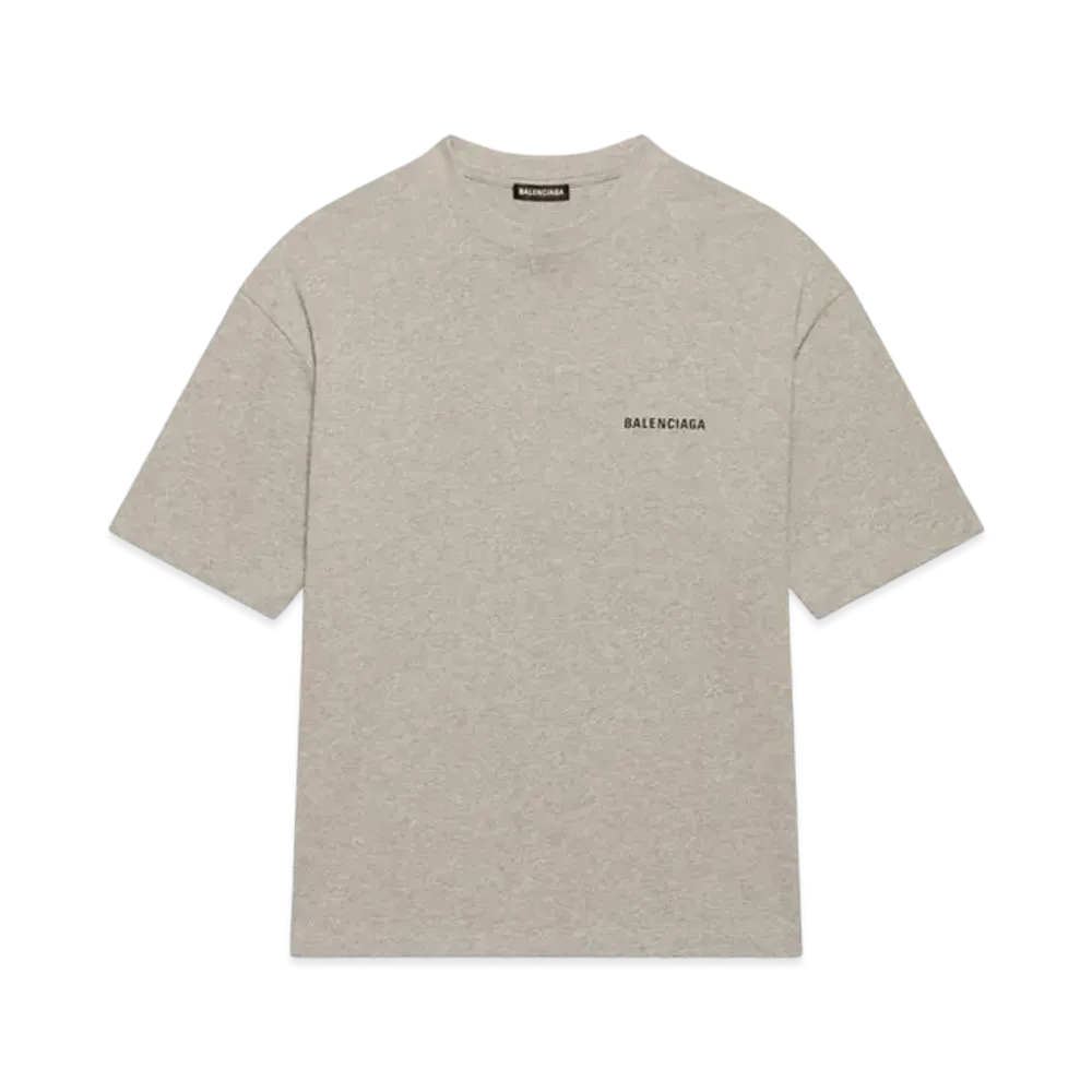 BALENCIAGA Logo Medium Fit T-Shirt "Gray"
