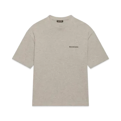 BALENCIAGA Logo Medium Fit T-Shirt "Gray"