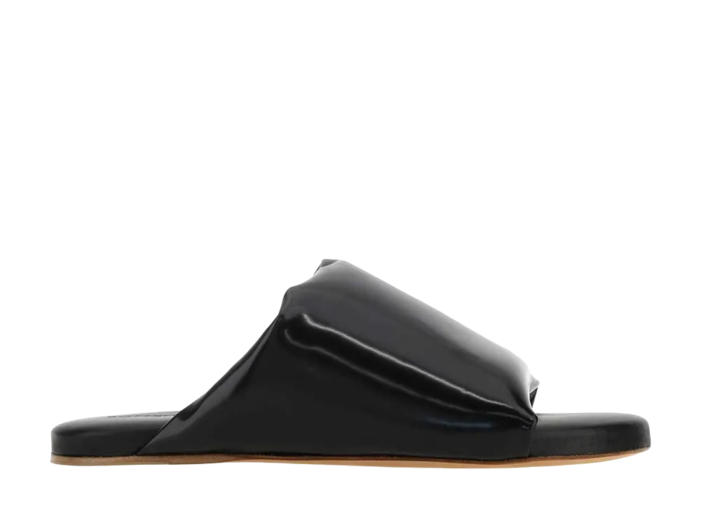 Bottega Veneta Women's Nappa Leather Cushion Sandals "Black"