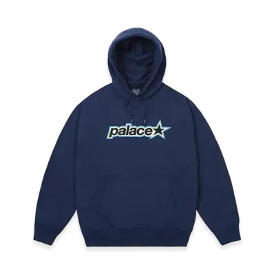 PALACE P Star Hood "Navy"