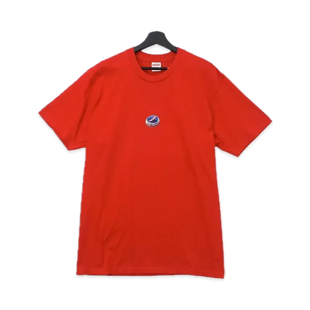 シュプリーム ボトル キャップ Tシャツ "レッド"