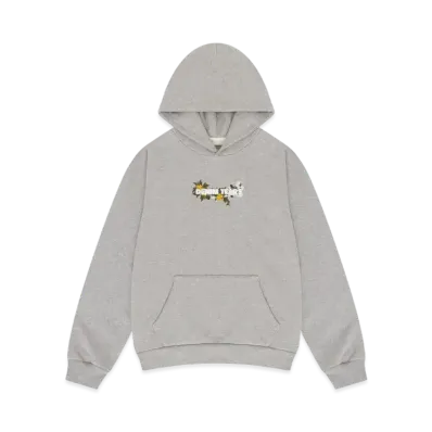 DENIM TEARS Embroidered Logo Hoodie "Grey"