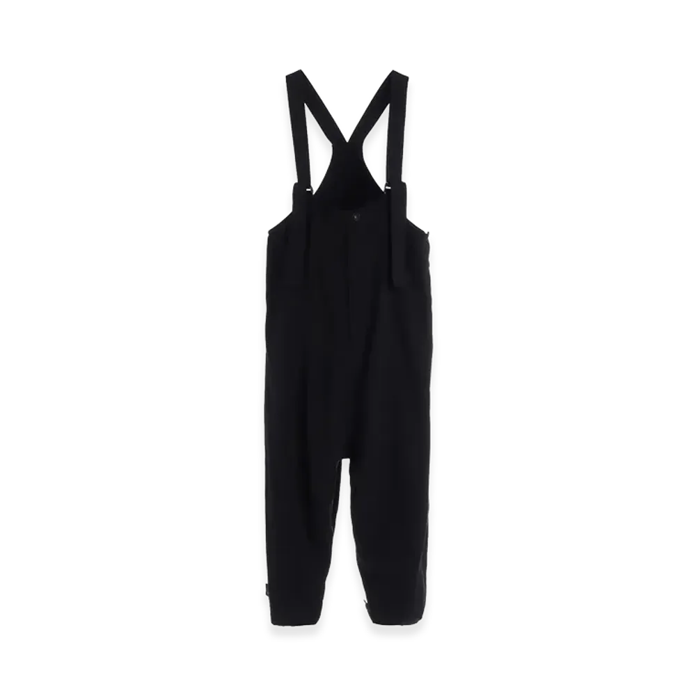 Y's Cotton Flax Gabardine Overall "Black"