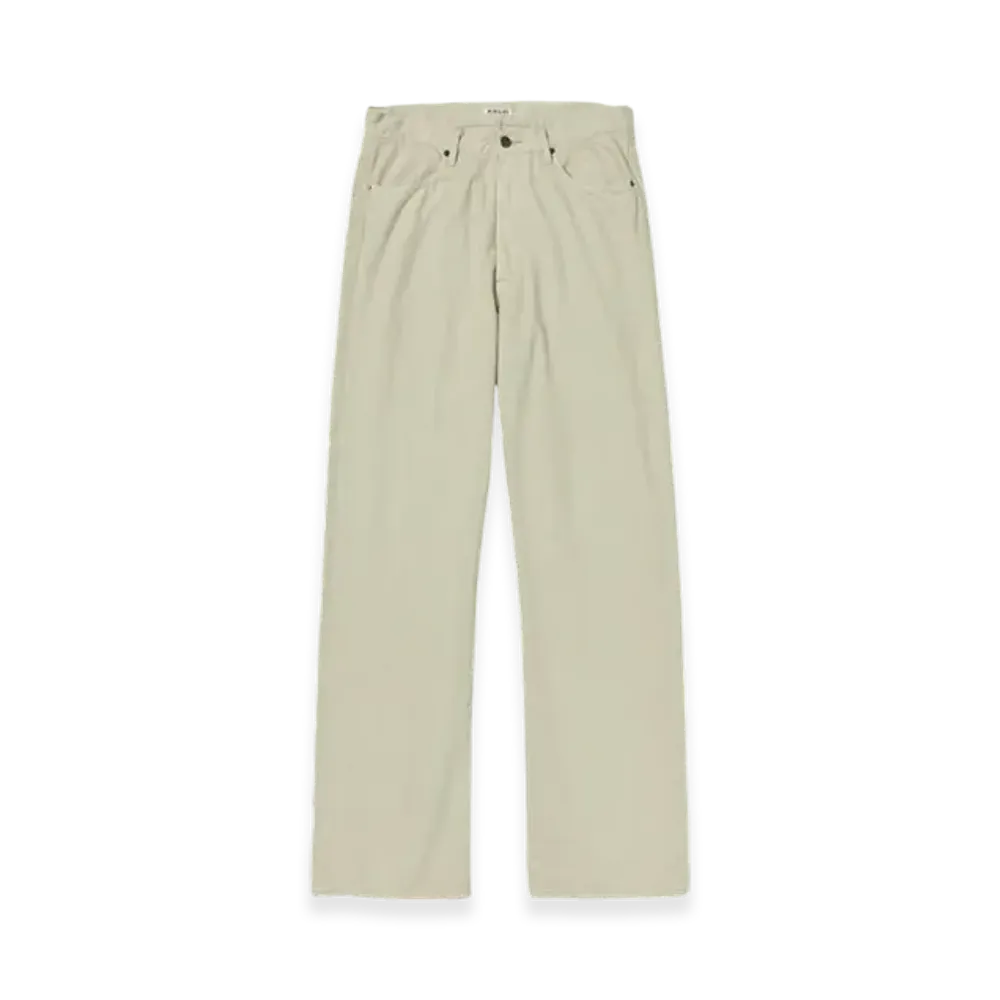 AURALEE Botanical Dyed Selvedge Denim Pants "Natural Green"