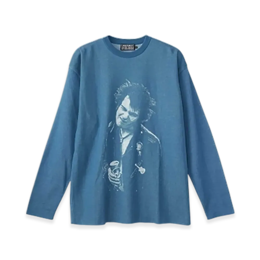 HYSTERIC GLAMOUR Dennis Morris/Sid Vicious Jacquard Sweater "Blue"