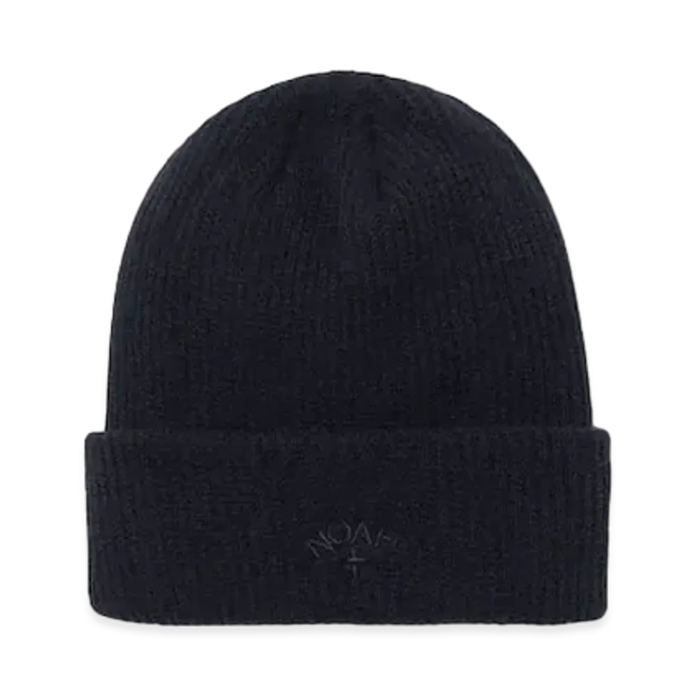 Noah Recycled Cashmere Beanie "Black"