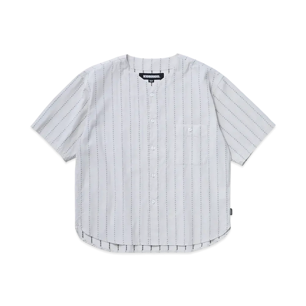 NEIGHBORHOOD Dobby No Collar Shirt SS "Ivory"