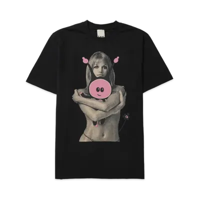 HYSTERIC GLAMOUR Pam/Marpi Hug Tee "Black"
