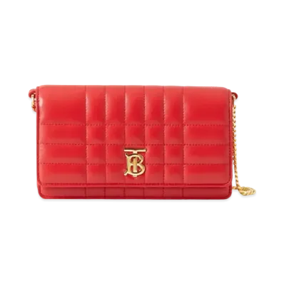 Burberry Lola Clutch "Bright Red"