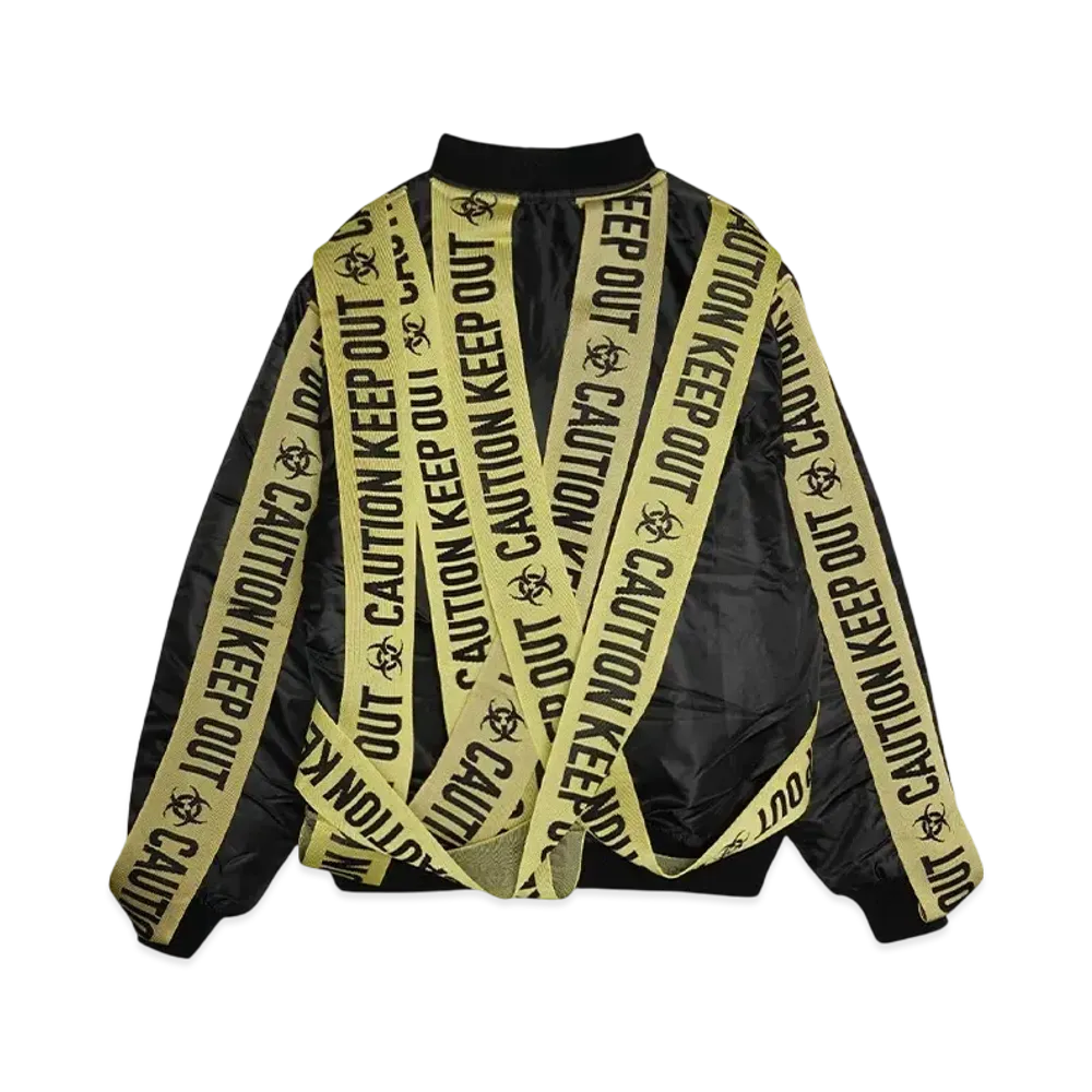DISCOVERED x beauty:beast LOGO TAPE RE-MAKE BOMBER JACKET "BLACK"