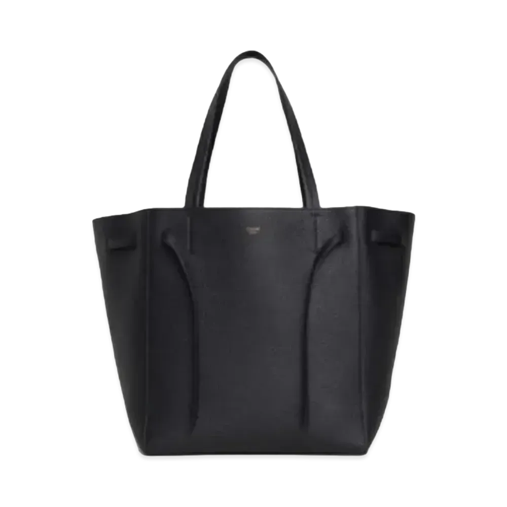 CELINE Small Cabas Phantom In Soft Grained Calfskin "Black"