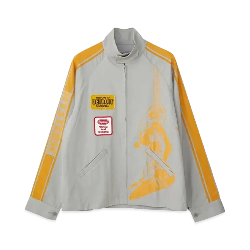 HYSTERIC GLAMOUR Detroit Rock Racing Jacket "Gray"