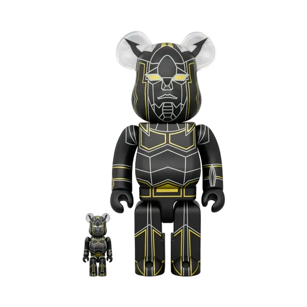 MEDICOM TOY "BEARBRICK" -Reideen the Brave- Black Raideen 100% & 400%