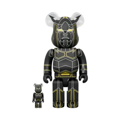 MEDICOM TOY "BEARBRICK" -Reideen the Brave- Black Raideen 100% & 400%