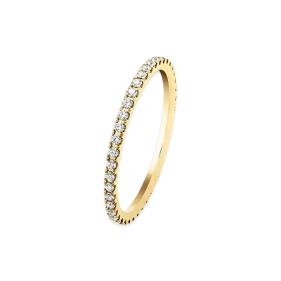Van Cleef & Arpels Felicite wedding band 1.25mm "18K Yellow gold/Diamond"