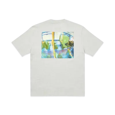 PALACE Back Of The Bus T-Shirt "Grey Marl"