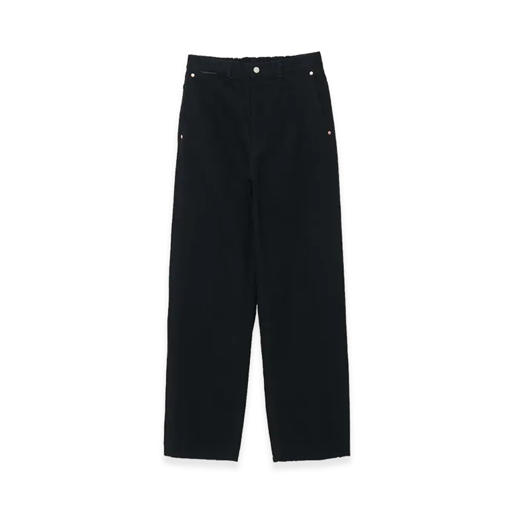 YOKE Wide Straight Denim 5P Pants "Black"
