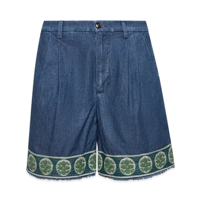 Valentino Denim Bermuda Shorts "Light Blue"