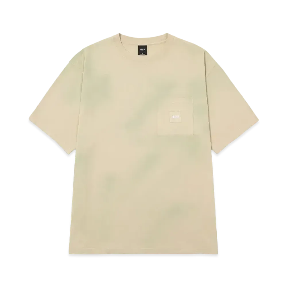 HUF Summer 24 Tie Dye Box Logo Pocket "Toffee"