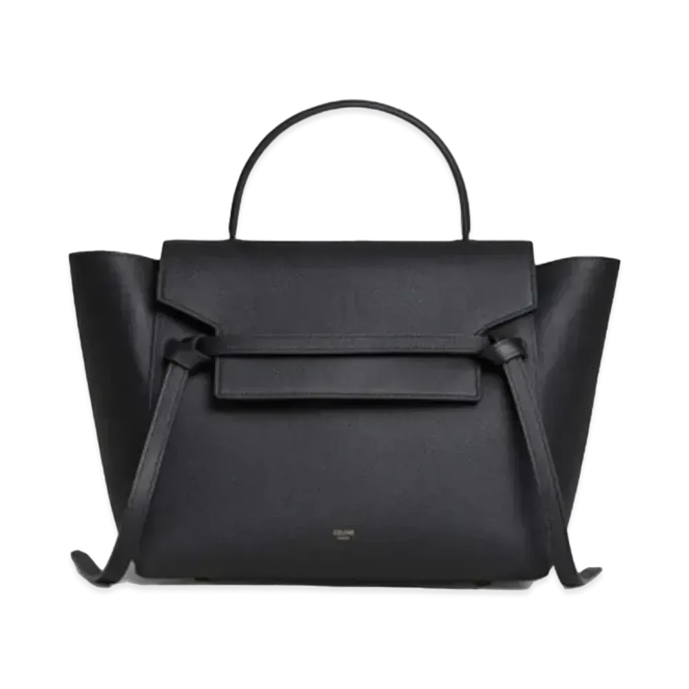 CELINE Mini Belt Bag in Grained Calfskin "Black"