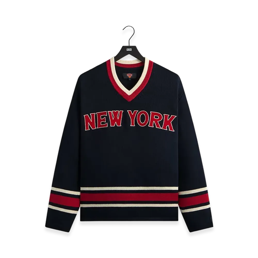 Kith x the New York Knicks Classic Beau Knit Sweater "Nocturnal"