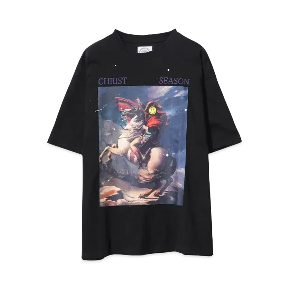 SOMEIT S.O.C.N VINTAGE TEE "BLACK"