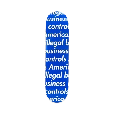 Supreme Illegal Business Skateboard "Blue"