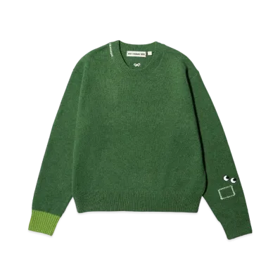 Uniqlo X Anya Hindmarch Premium Lamb Crew Neck Sweater "Green"
